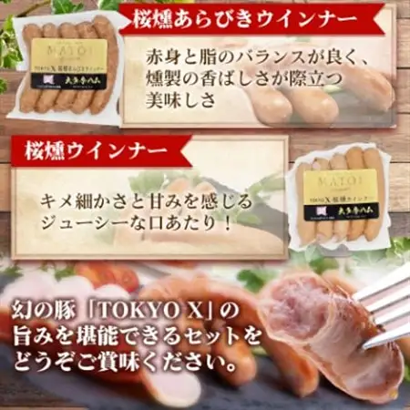 【大多摩ハム】TOKYO X ハム・ベーコン・ウインナー 5点セット【配送不可地域：離島】【1626324】