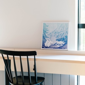 MOOMINVALLEY PARK ファブリックパネルSサイズ（夜の森）HNNA006