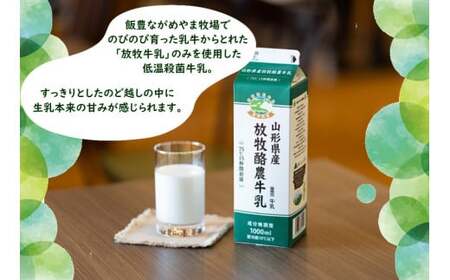 放牧酪農牛乳とヨーグルト詰め合わせ - パスチャライズド牛乳 プレーン 加糖 食べ比べ 乳製品 飲料 おすすめ 送料無料 山形県 飯豊町 飯豊ながめやま牧場