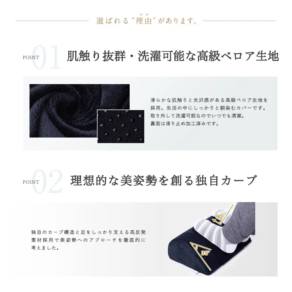 MyComfort プレミアムフットレスト 1個 ブラック