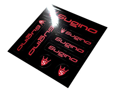 Sugino Sticker Sheet Clear＆Black ステッカー クリア ブラック 自転車パーツ スギノエンジニアリング 8-045