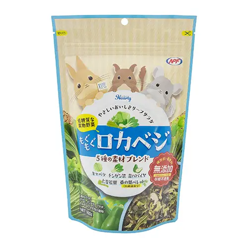 ハーティー もぐもぐロカベジ 160g × 3袋 小動物用フード ペットフード おやつ 保存料・着色料無添加 砂糖不使用 乳酸菌（フェカリス菌）配合 ローカーボ [BU029sa]