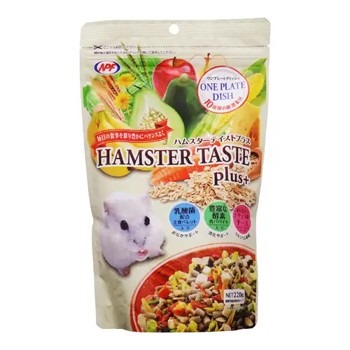 ハムスター テイストプラス 220g × 3袋 ハムスター 小動物用フード ペットフード おやつ ビタミンC  乳酸菌配合 [BU033sa]