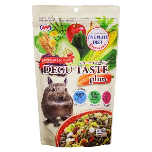 デグー テイストプラス 220g × 3袋 デグー 小動物用フード ペットフード おやつ 乳酸菌配合 [BU035sa]