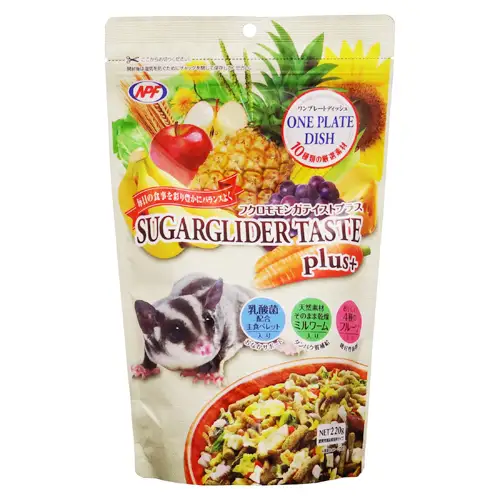 フクロモモンガ テイストプラス 220g × 3袋 フクロモモンガ 小動物用フード ペットフード おやつ 乳酸菌配合 [BU036sa]