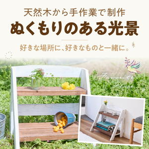 エイジングアンティーク調 2段ミニラック W［161P18］