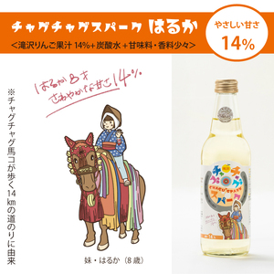 チャグチャグスパーク 2種類 330ml 6本 【ノイ・バンデ】／ りんご リンゴ 林檎 アップル ジュース 林檎サイダー りんごサイダー リンゴサイダー ドリンク ソフトドリンク 炭酸 炭酸飲料 瓶 スパークリング サイダー ソーダ 果物 くだもの フルーツ フレッシュ おすすめ