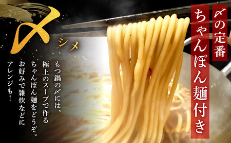 もつ増量500g 特製 塩もつ鍋 セット（2～3人前セット）【魚住商店】_HA1565