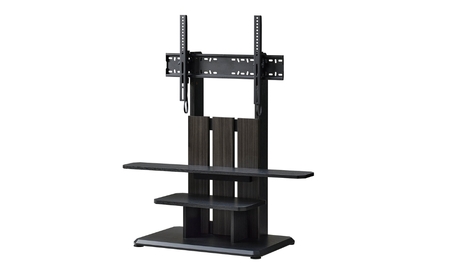 家具 キャスター付き テレビスタンド690　アッシュグレー×ブラック≪WS-C690-AG≫ 家具 朝日木材