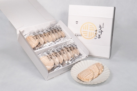 生姜の幸　うすきせんべい・曲型（薄焼き）16枚