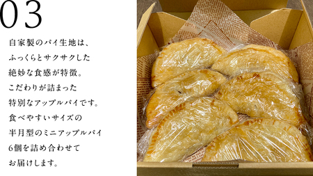 Piggies特製 ミニ アップルパイ 6個 自家製 ケーキ [BL011tu]