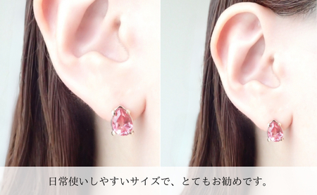 Degodd デゴッド　ピンクトパーズ　ドロップピアス  天然石ピアス ピアス　天然石アクセサリー　ピンク　揺れないピアス　小振りピアス　アクセサリー　レディースアクセサリー　ジュエリー　ニッケルフリー　おしゃれ　ギフト　プレゼント