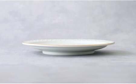 【アウトレット 訳アリ】有田焼 白マット縁金 17.7cm 皿 2枚 セット【貝山窯】食器 器 うつわ 取り皿 盛皿 金 数量限定 A22-62