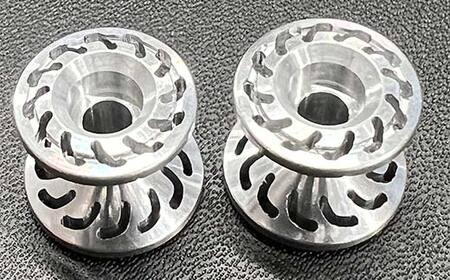 タミヤ ミニ四駆用 ベアリングアルミローラー（切削加工品）2段アルミローラーセット（13-12ｍｍ）H827282-837282 ミニ四駆 アルミローラー 東原工業所 岐阜県 F4N-1890
