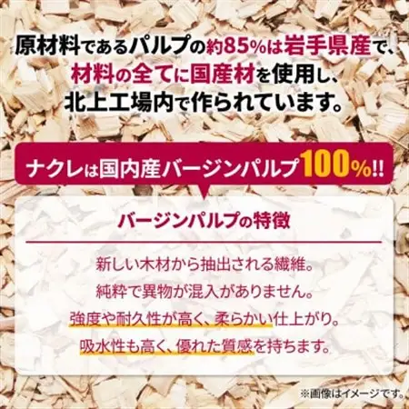 【岩手県】ナクレ ティッシュペーパー(200組) 50箱【1616509】