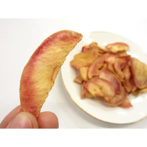 りんごチップス 40g×2袋《立佞武多のおやつ》 りんごスナック 青森 五所川原市 中まで赤～いりんごチップス 着色料不使用