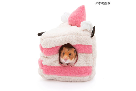 いちごのショートケーキハウス ハンドメイド バレンタイン ハムスター モモンガ リス