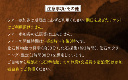 瑞浪市化石博物館 見学と化石採集プライベートツアー（一日）＆ グッズセット 瑞浪市[AZCJ006]