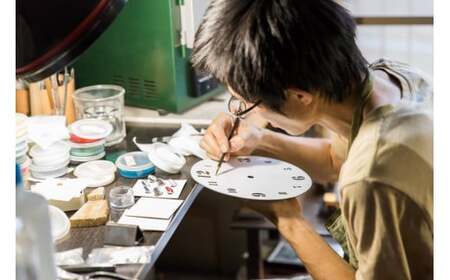 時計 壁掛け時計 七宝文字盤Ｍ (白地に青文字) | 壁掛 インテリア Kenichi Kondo