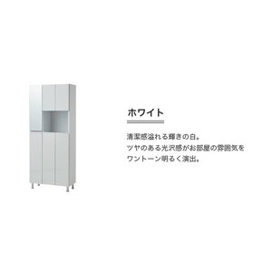 【開梱設置】シューズボックス 【リアル 75 HI】 ホワイト つや有_開梱設置 シューズボックス リアル 75 HI 大川家具 ホワイト つや有 靴箱 靴 収納 鏡 可動棚 お洒落 国内製造 福岡県 久留米市 送料無料 〔Qd061-01〕