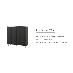 シューズボックス 【リアル 100 LO】 ヒッコリーメテオ_シューズボックス リアル 100 LO 大川家具 ヒッコリーメテオ 靴箱 靴 収納 可動棚 お洒落 国内製造 お取り寄せ 福岡県 久留米市 送料無料 〔Qd063-03〕