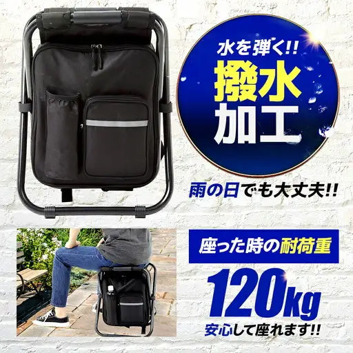 【認定防災士厳選】＼総販売数51万セット突破！／イス型リュック防災 緊急防災セット 17点 9-1000E 災害時 避難 防災グッズ 備え 大雨 洪水 台風 災害 避難 / 小浜市 / 岸田産業[BFDJ004-2]