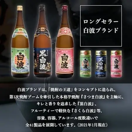 【さつま白波】25度【900ml】×2パック セット　Z0-48【配送不可地域：離島】【1640040】