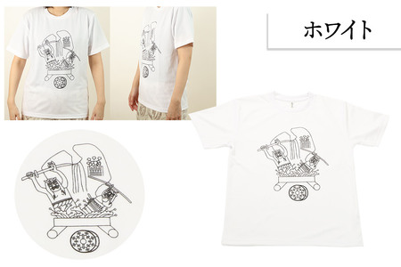 土崎港曳山まつり オリジナルTシャツ 大柄【ホワイト】3Lサイズ