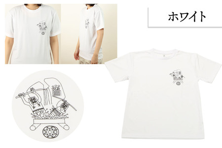 土崎港曳山まつり オリジナルTシャツ 小柄【ホワイト】Mサイズ
