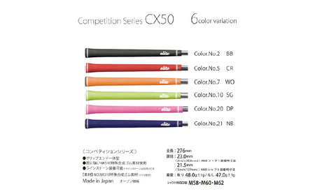 CX50 ゴルフグリップ 5本セットバックライン無クラシックレッド 5本セット - 驚愕のグリップ力とフィーリングを向上させるモデル