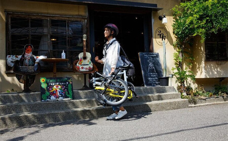 Tyrell(タイレル) IVE マシングレー&サンセットオレンジ 自転車 折りたたみ式 ミニベロ スポーツ ロードバイク スポーツサイクル 通勤 通学 サイクリング 変速付き 香川県