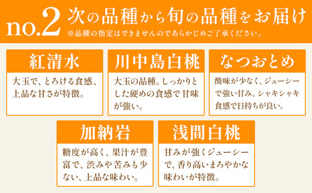 桃 贈答用 no.2 約2kg 6~9玉 川中島白桃や紅清水など 小寺壽夫