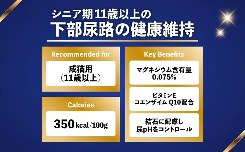 ビューティープロ キャット 下部尿路の健康維持 11歳以上 2.7kg ｘ4(ケース単位) キャットフード