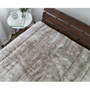 敷きパッド シングル 100×205 ベージュ 備長炭混わた入り フェイクファー 敷パッド ベッド パッド ベッドパッド ベッドパッ シーツ 日本製 寝具 大阪 大阪府 岸和田市