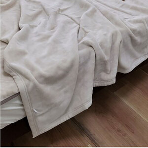 毛布 シングル 140×200cm ベージュ 贅沢 ふわふわ オーガニックコットン 綿毛布 ブランケット 肌掛け 肌掛け布団 肌布団 掛け布団 布団 高級 綿100% 日本製 寝具 大阪 大阪府 岸和田市