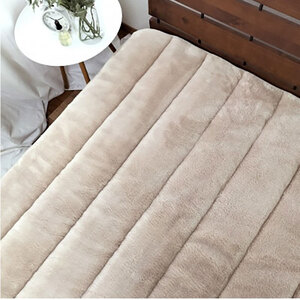 敷きパッド シングル 100×205 ベージュ 吸湿 発熱 あったかボリューム 敷パッド ベッド パッド マット ベッドパッド ベッドパット ベッドシート ベッドシーツ シーツ 日本製 寝具 大阪府 岸和田市