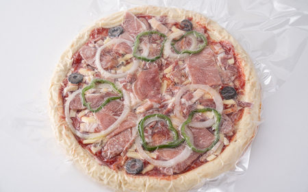 J2　宍粟ハム たっぷり ピザ と ミート ピザ の セット 【 ハム ウインナー ベーコン ミートソース チーズ オードブル パーティー 冷凍 ギフト 贈り物 】