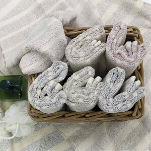 フェイスタオル 5枚 セット オーガニックコットン かすみ RE レッド 34×80cm フェイス タオル 綿 オーガニックコットンタオル 綿100％ 高級タオル オーガニック 中厚手 日用品 大阪府 岸和田市