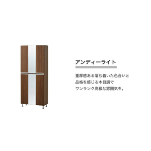 【開梱設置】シューズボックス 【リアル 75 HI板 中央姿見】 アンディーライト_開梱設置 シューズボックス リアル 75 HI板 中央姿見 大川家具 アンディーライト 靴箱 可動棚 お洒落 国内製造 お取り寄せ 福岡県 久留米市 送料無料 〔Qd066-04〕