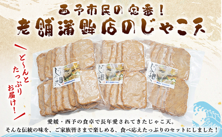 ＜大容量 じゃこ天 45枚セット＞ メインディッシュにも！35g×15枚入り×3パック じゃこてん アレンジ 魚肉 練り物 練り製品 ご自宅用 家庭用 日常使い おつまみ 惣菜 おかず 郷土料理 特産品 伊予蒲鉾 愛媛県 西予市【冷蔵】『最短10営業日以内に順次出荷』UIK0007