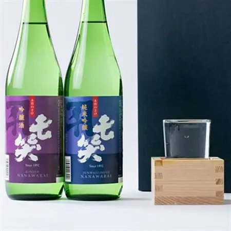 【七笑酒造】木曽の華セット(純米吟醸酒720ml・吟醸酒720ml　各1本)蔵元直送【1640135】