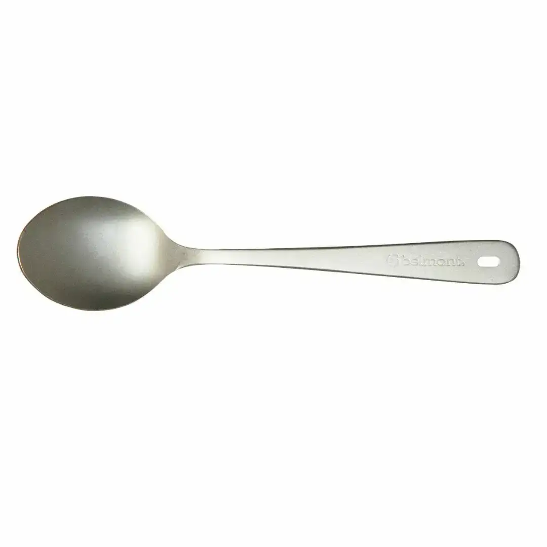 [ベルモント]チタンカトラリー 3Pセット アウトドア用品 キャンプ用品 スプーン フォーク ナイフ 食器 野外 持ち運び  ケース付き 軽量【010S758】