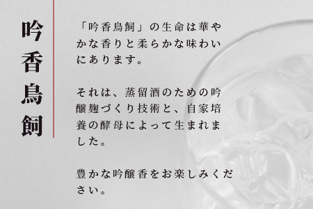 米焼酎 【吟香鳥飼 】25度 720ml 4本 セット 合計2880ml - 吟醸香 米焼酎 吟香 鳥飼 とりかい お酒 焼酎 酒 銘酒 蒸留酒 吟醸麹 084-0651