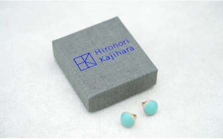 有田焼 翡翠ピアス 【 茂正工房 】 梶原大敬 陶器 ピアス アクセサリー ジュエリー 青磁 手作り 伝統工芸 A22-67