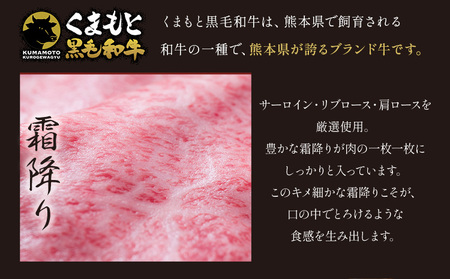 牛肉 くまもと 黒毛和牛 牛肉 スライス 2種 600g 牛肉