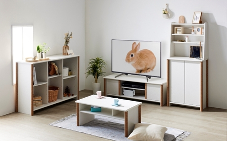 家具 テレビボード ≪NOC-4012AV-WH≫ 家具 朝日木材