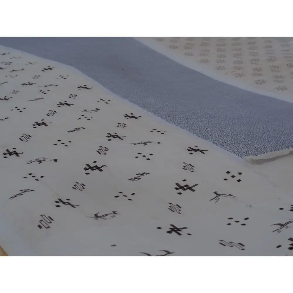 麻織物の雪晒しと仕立て直し