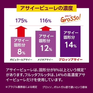 [定期便／3ヶ月] アサイーベーシック低糖質 195g×計90本 (30本×3回)[0701]