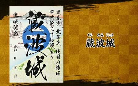 袖ケ浦市「御城印」3枚セット (川原井里見城・小坪館・蔵波城) [0418ch]