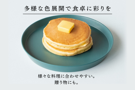 【RIN&CO.】越前硬漆 平皿M / 刷毛目技法 軽く丈夫な漆塗りの器＜越前漆器＞サーモンピンク（R-02）